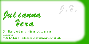 julianna hera business card